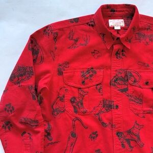 FILSON VINTAGE WASH ALASKAN GUIDE SHIRT - YUKON ROUTE PRINT